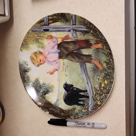 Collectors Plate,Knowles China,"Baa Baa Blacksheep" EUC plate,w/papers - Picture 2 of 5